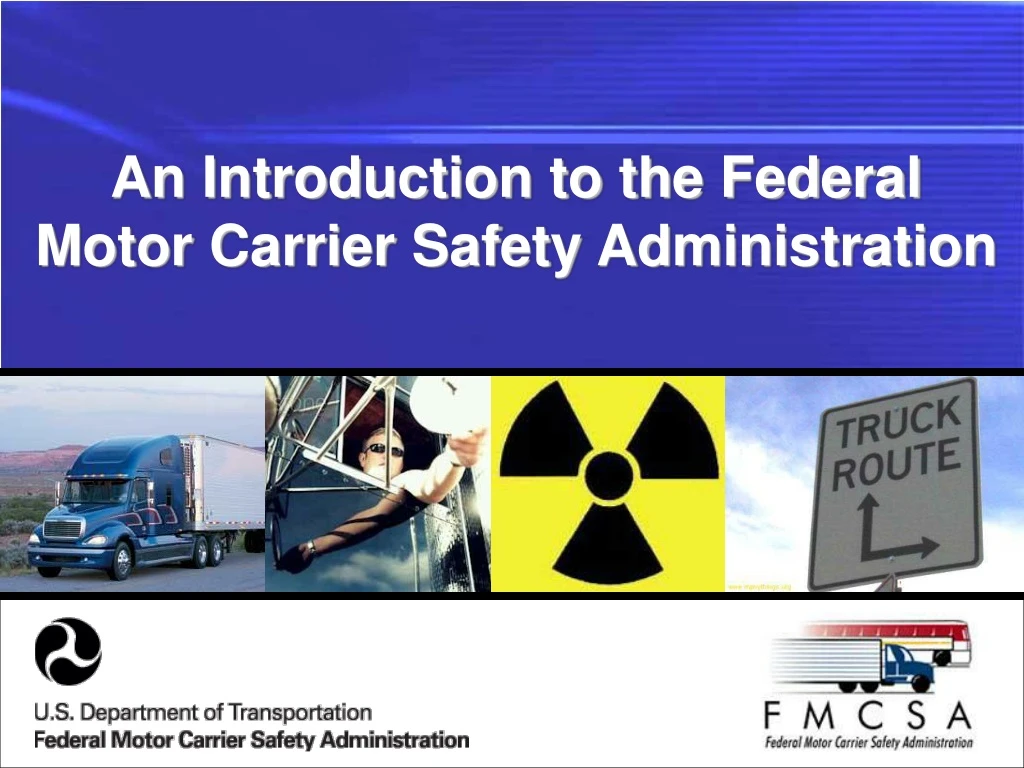 an introduction to the federal motor carrier