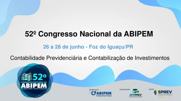 52º Congresso Nacional da ABIPEM