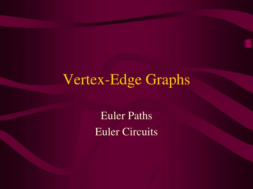 vertex edge graphs