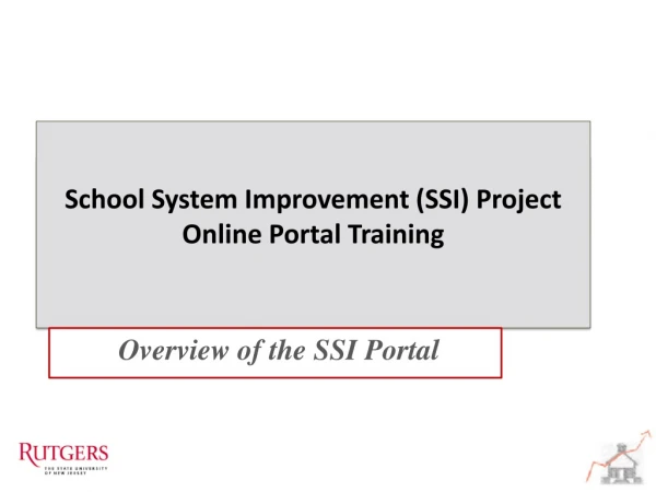 Overview of the SSI Portal