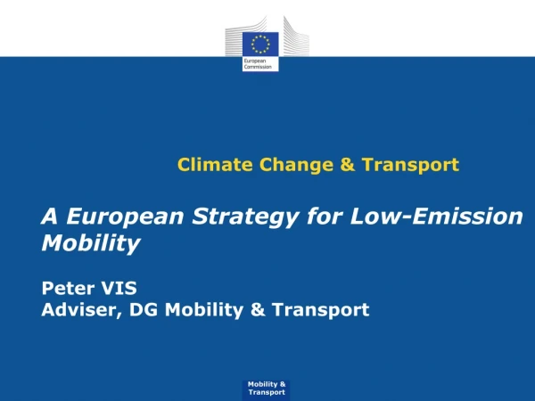 Climate Change &amp; Transport