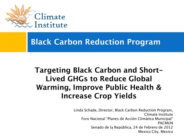 Black Carbon Reduction Program