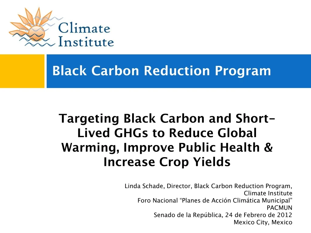 black carbon reduction program