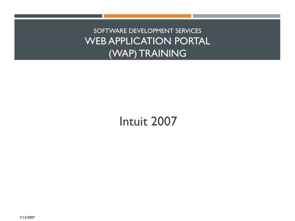 software development services web application portal wap training