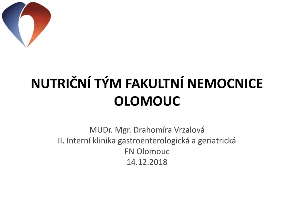 nutri n t m fakultn nemocnice olomouc