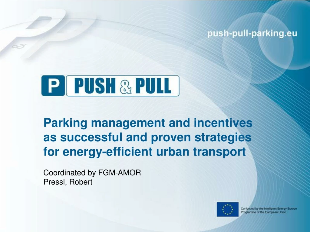 parking management and incentives as successful