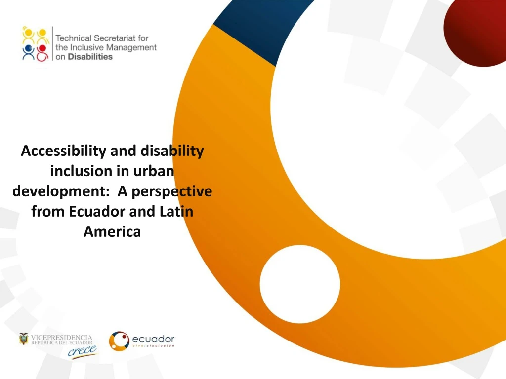 accessibility and disability inclusion in urban