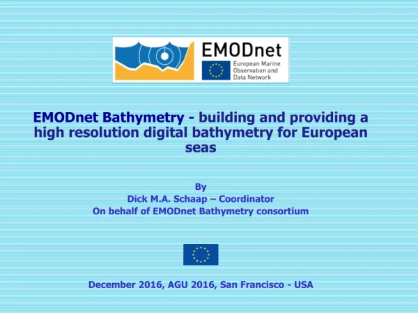 European Marine Observation and Data Network (EMODnet)