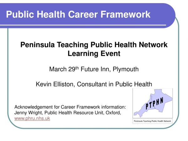 Public Health Career Framework