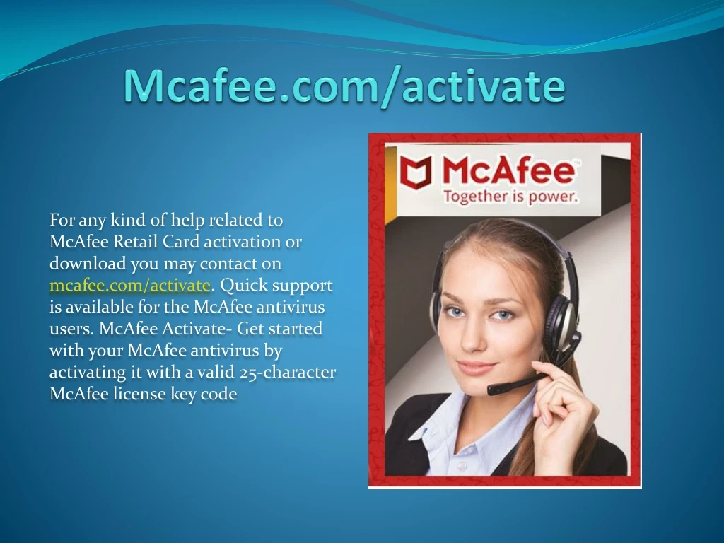 mcafee com activate