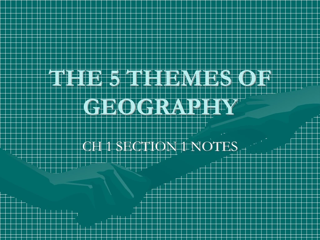 the 5 themes of geography