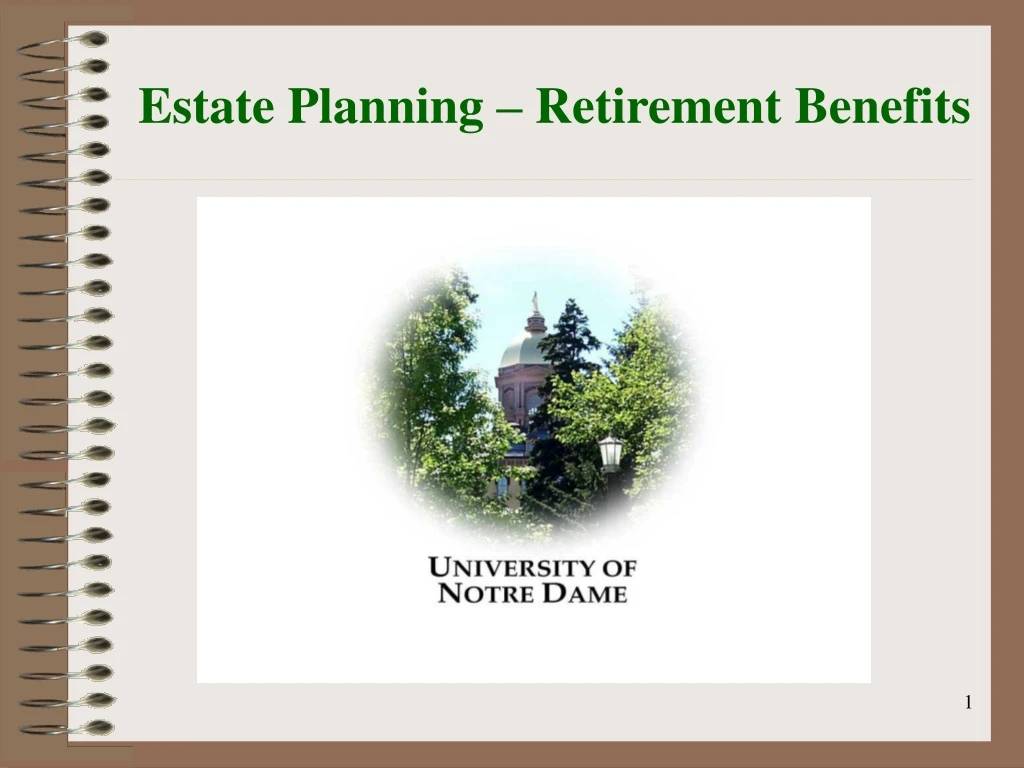 estate planning retirement benefits