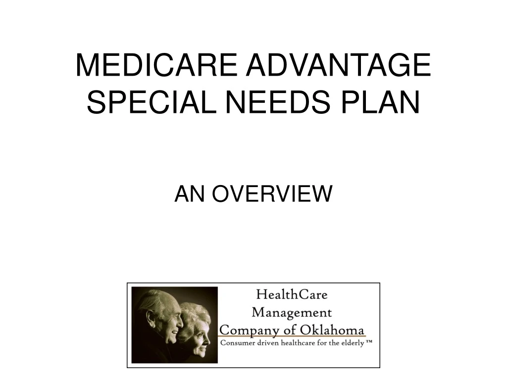 medicare advantage special needs plan