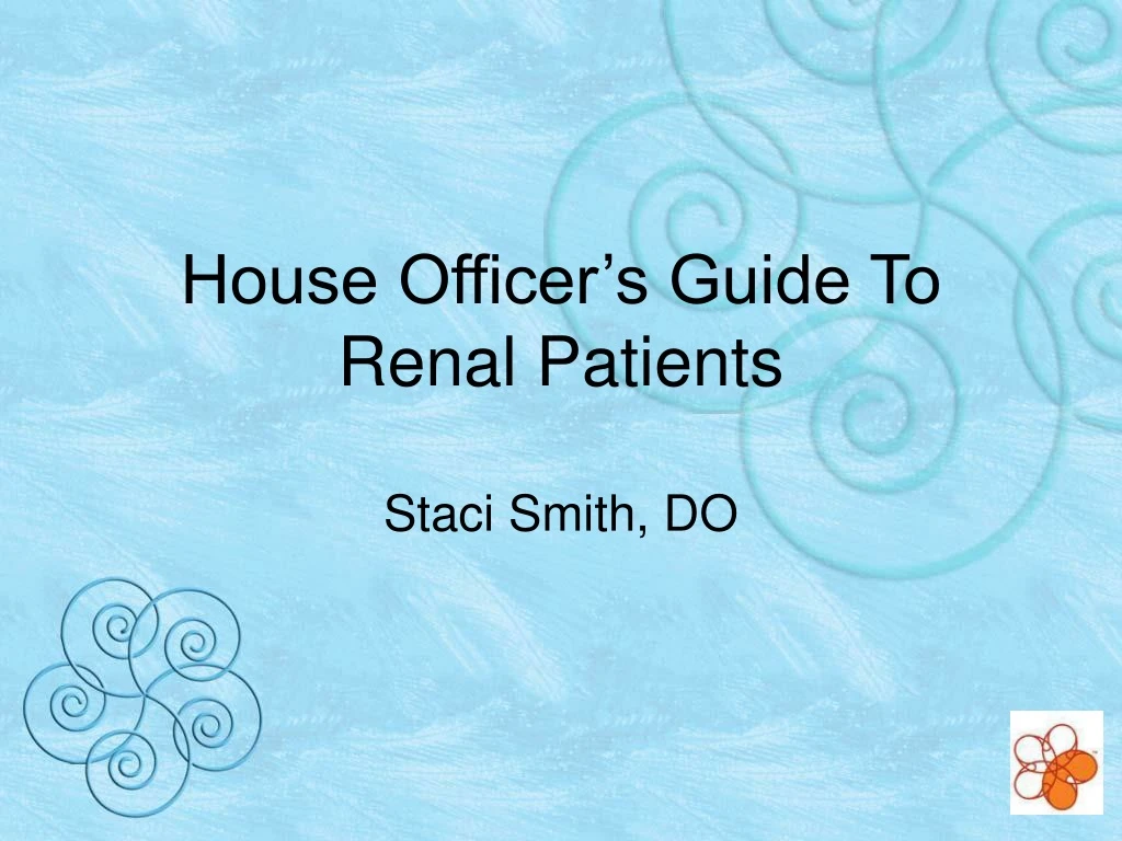 house officer s guide to renal patients