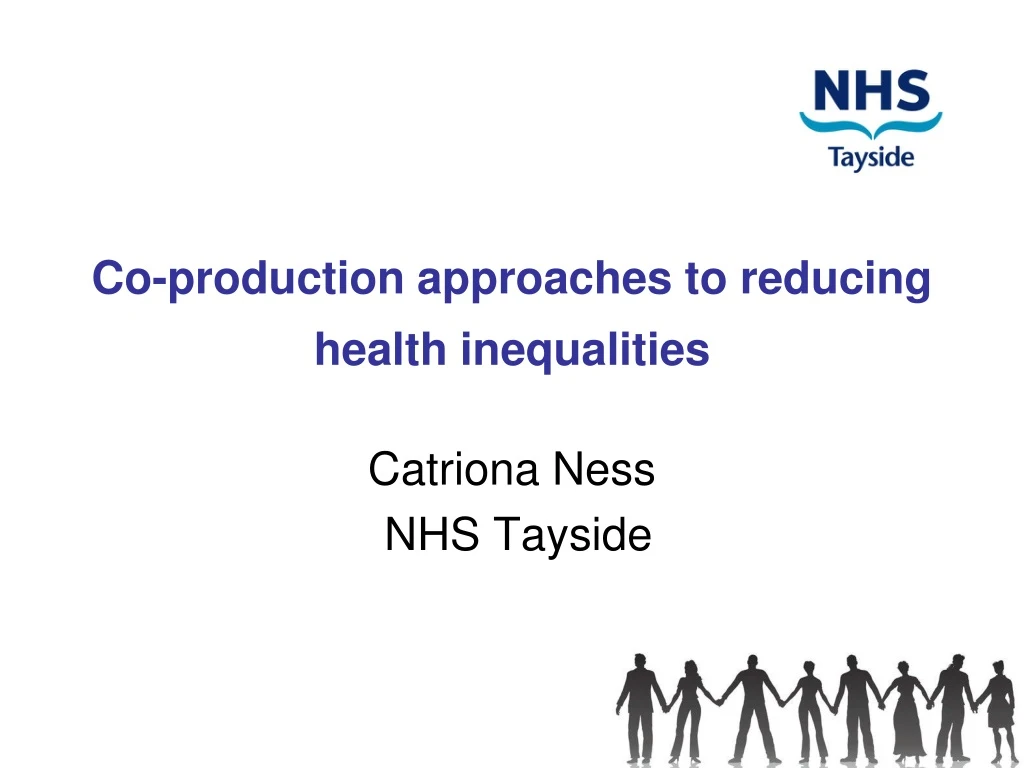 co production approaches to reducing health inequalities
