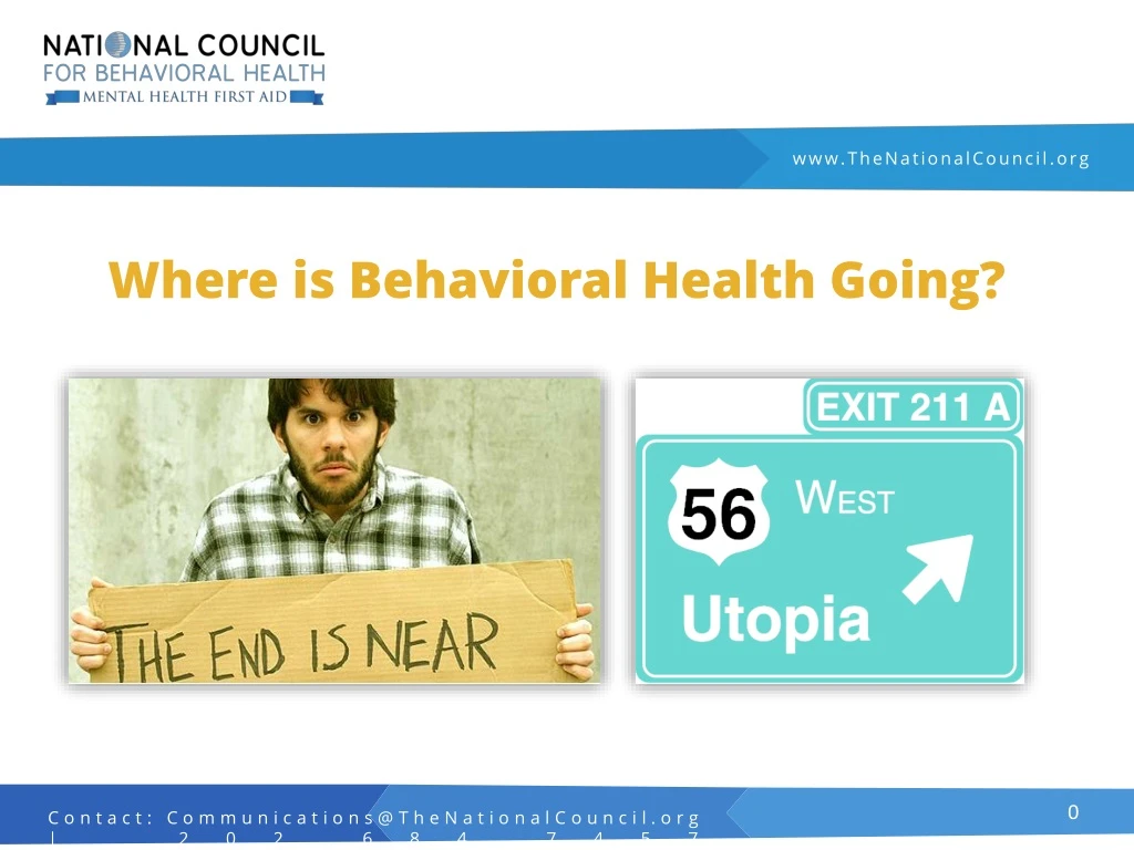 where is behavioral health going