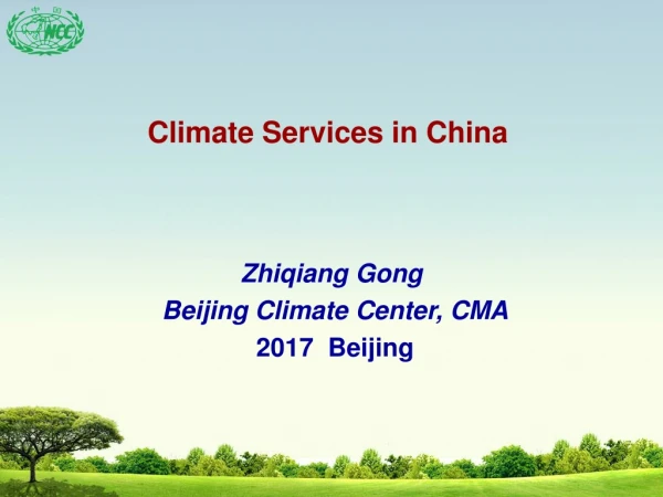 Climate Services in China