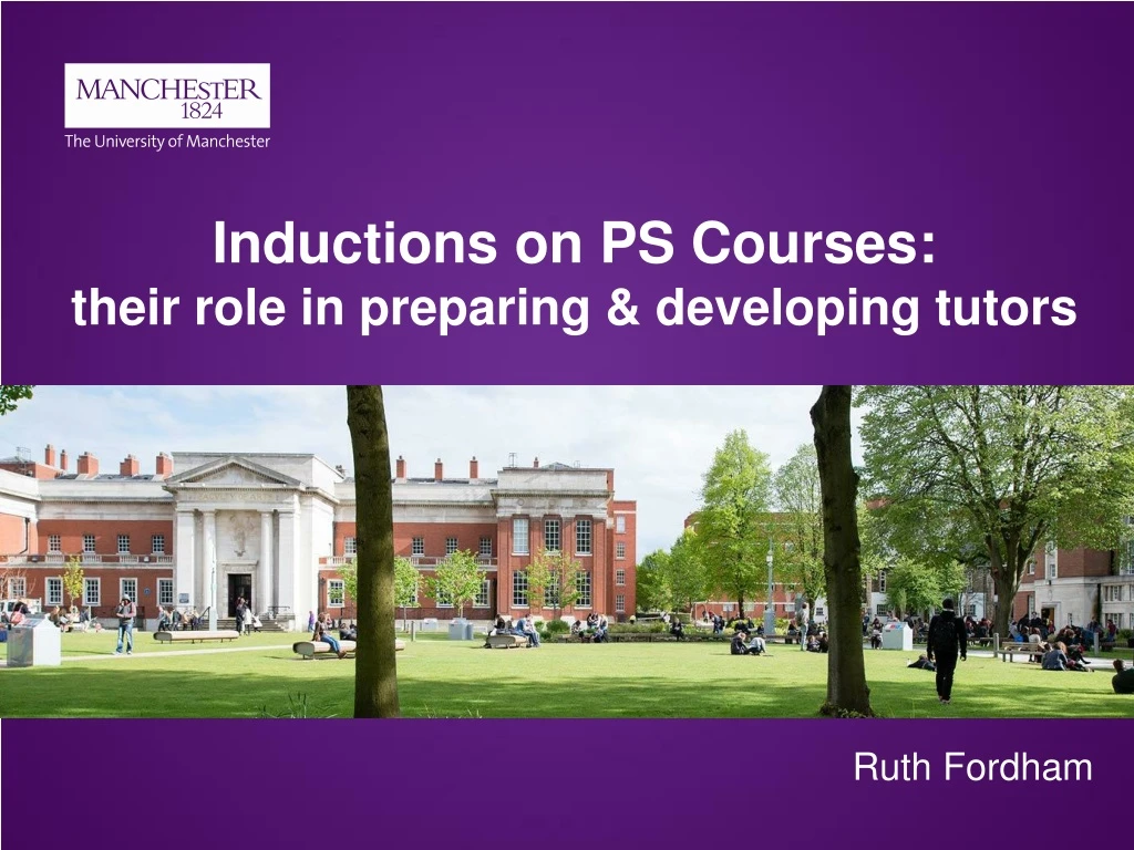 inductions on ps courses their role in preparing