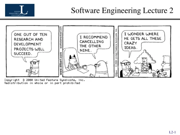Software Engineering Lecture 2