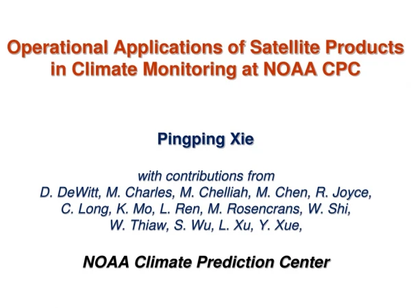 Operational Monitoring at CPC