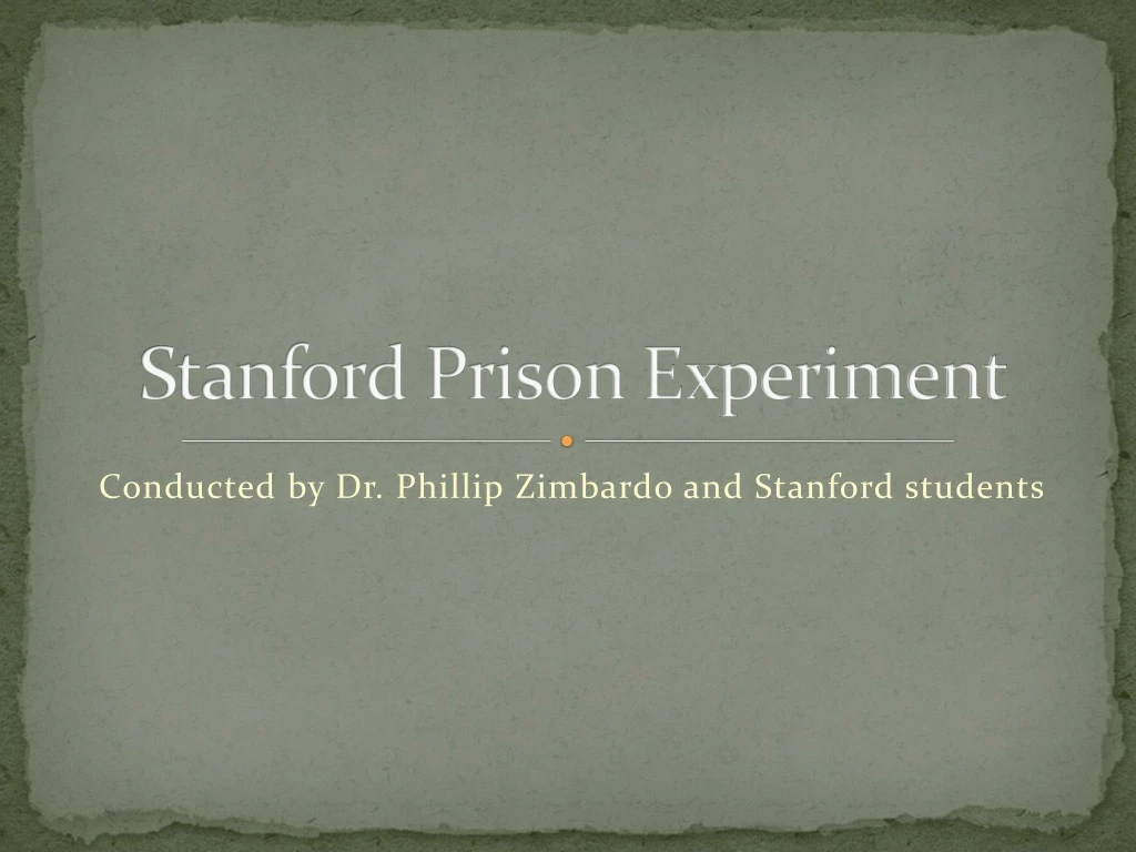 stanford prison experiment