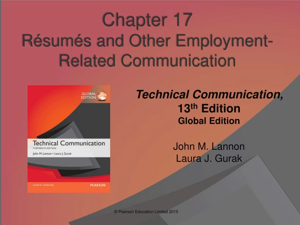 chapter 17 r sum s and other employment related communication