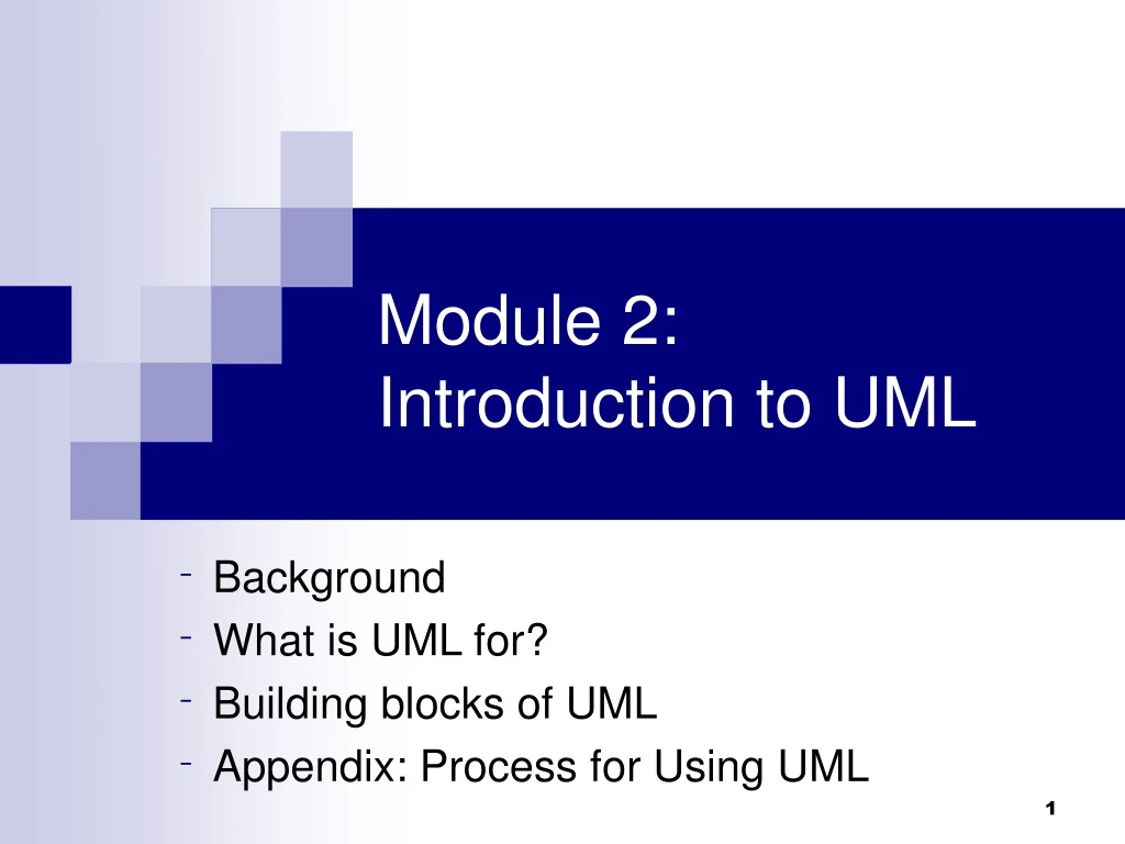 module 2 introduction to uml