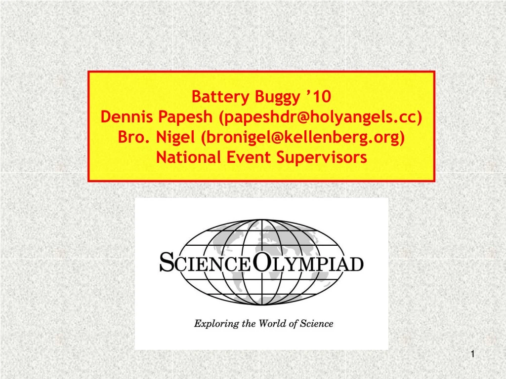 battery buggy 10 dennis papesh