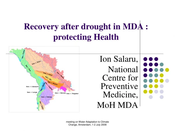 Recovery after drought in MDA : protecting Health