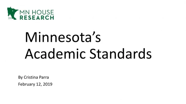 Minnesota’s Academic Standards