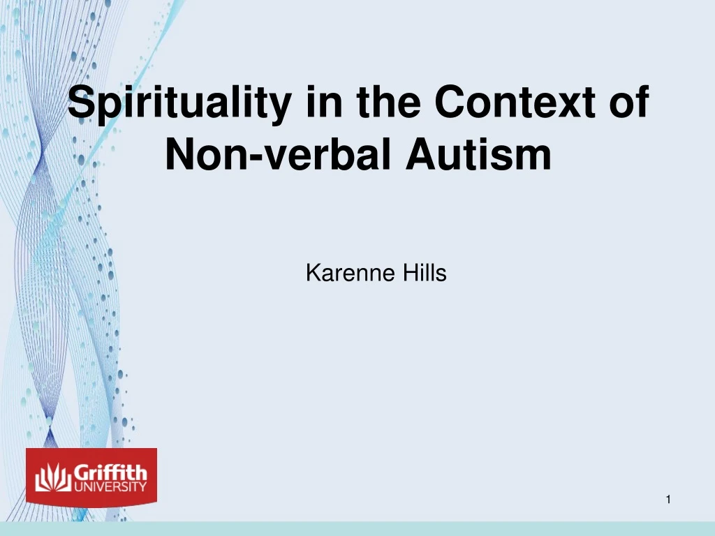 spirituality in the context of non verbal autism