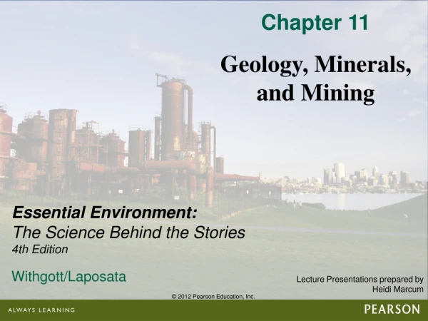 Chapter 11 Geology, Minerals, and Mining