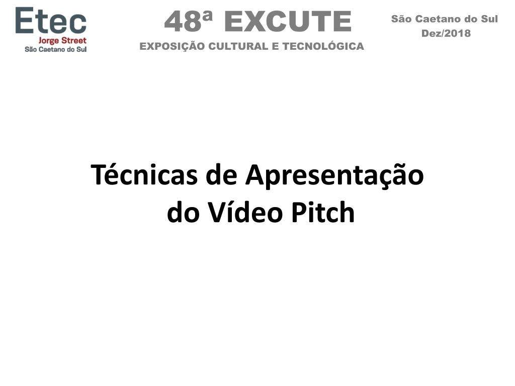 t cnicas de apresenta o do v deo pitch