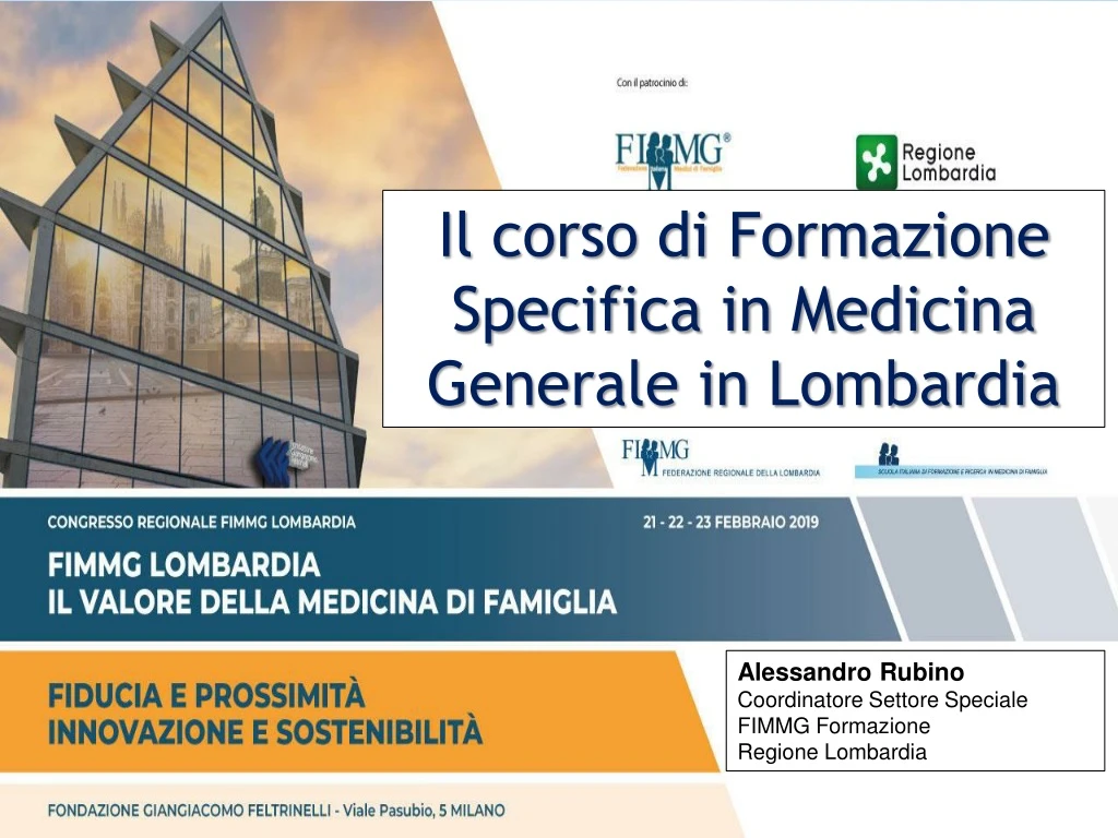 il corso di formazione specifica in medicina