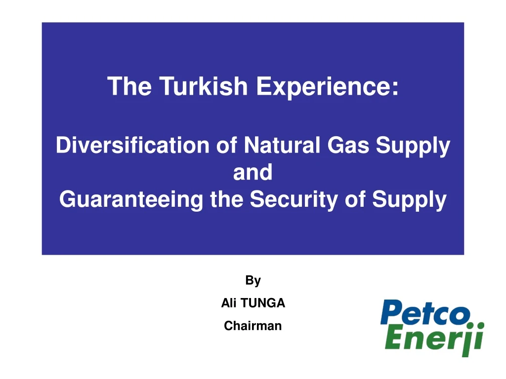 the turkish experience diversification of natural