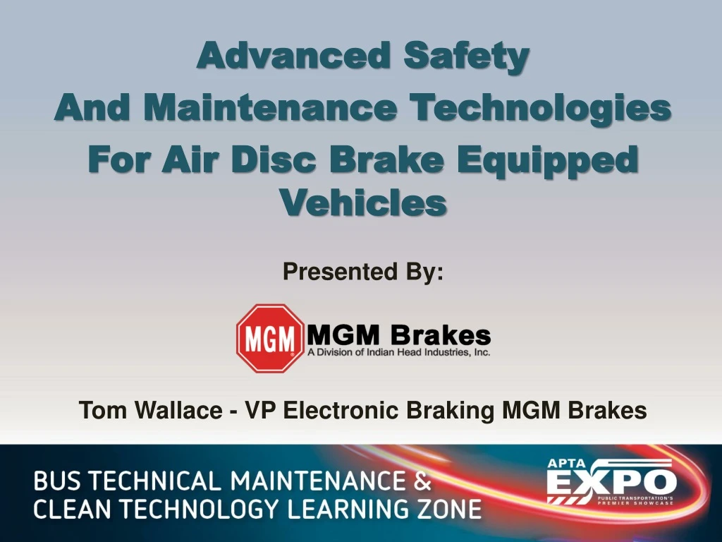 advanced safety and maintenance technologies