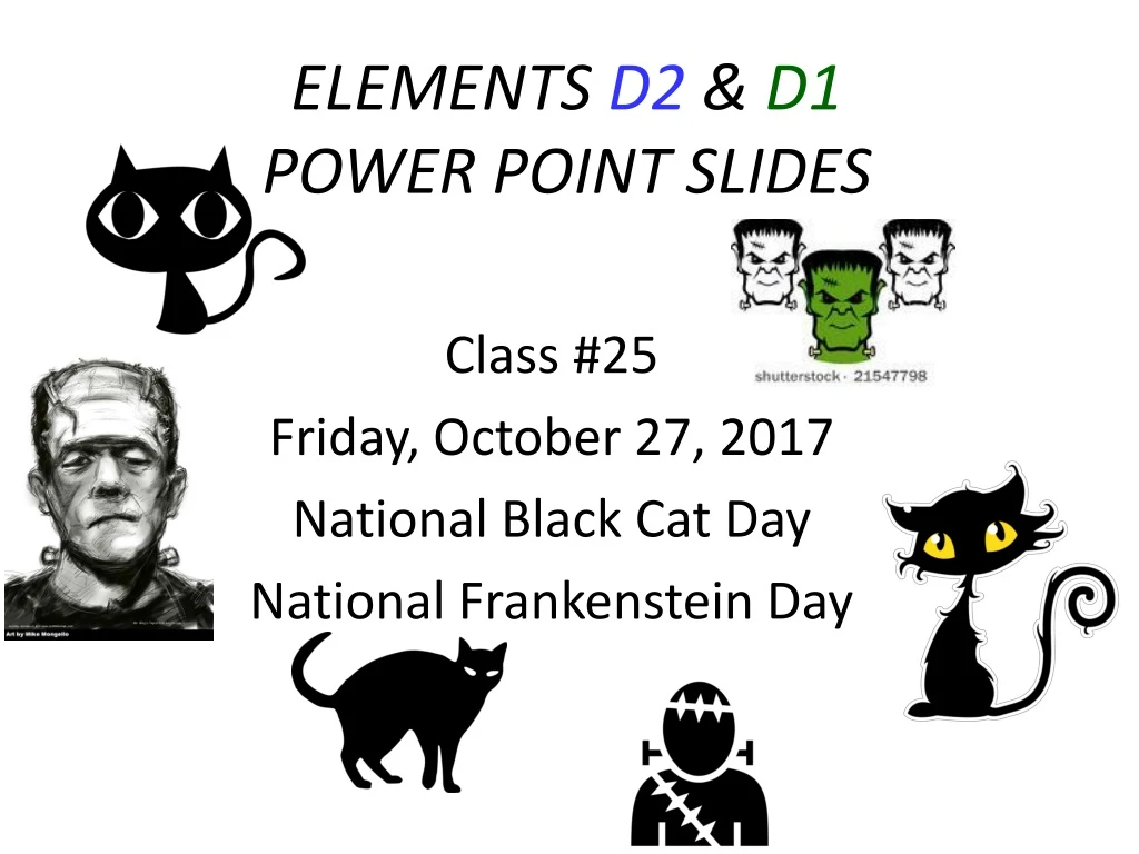 elements d2 d1 power point slides