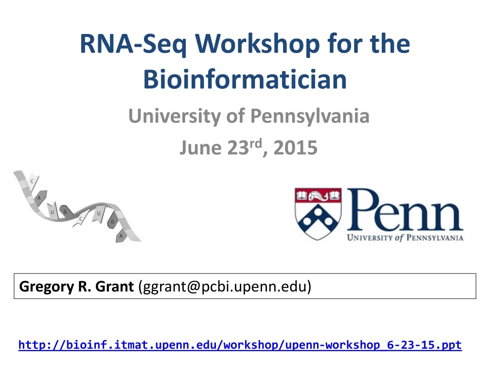 rna seq workshop for the bioinformatician