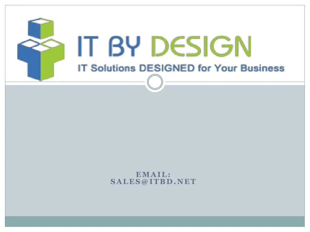 email sales@itbd net