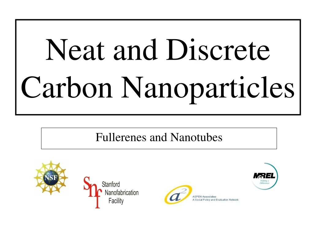 neat and discrete carbon nanoparticles