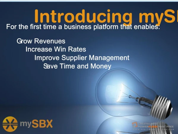 mySBX Enterprise Editions