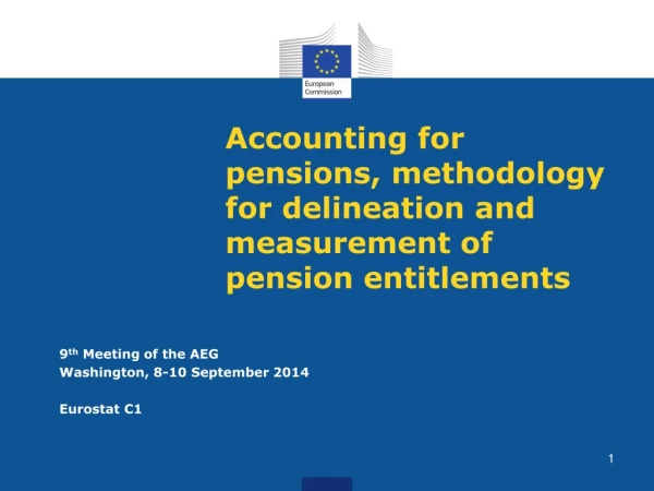 Accounting for pensions, methodology for delineation and measurement of pension entitlements