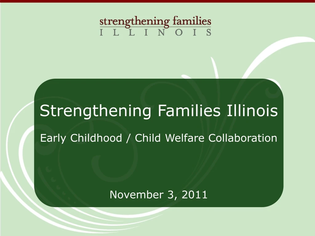 strengthening families illinois early childhood