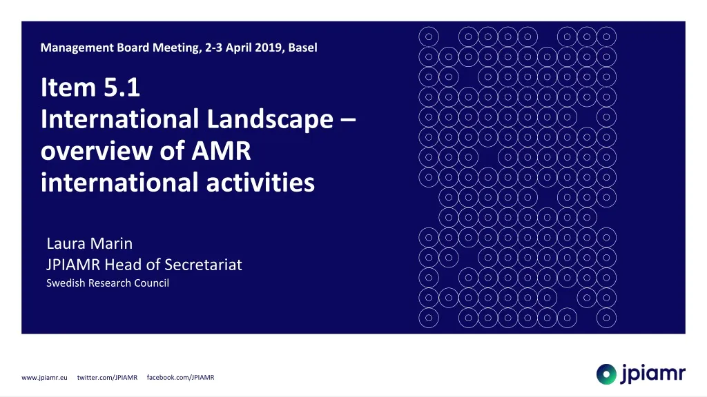 item 5 1 international landscape overview of amr international activities