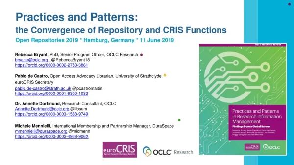 Practices and Patterns:  the Convergence of Repository and CRIS Functions