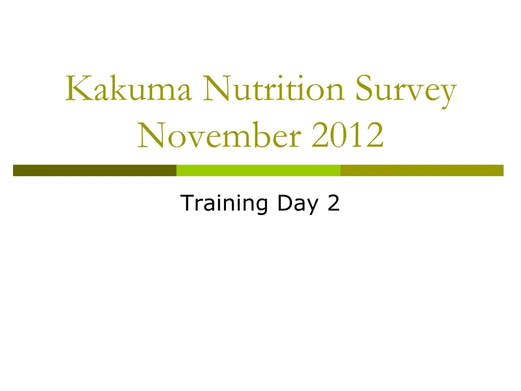 kakuma nutrition survey november 2012