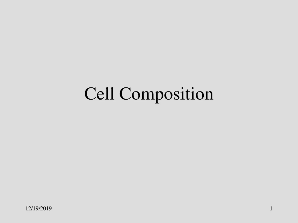 cell composition