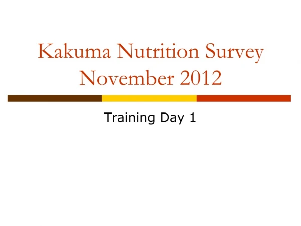 Kakuma Nutrition Survey November 2012