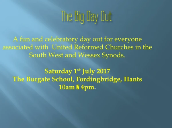 The Big Day Out