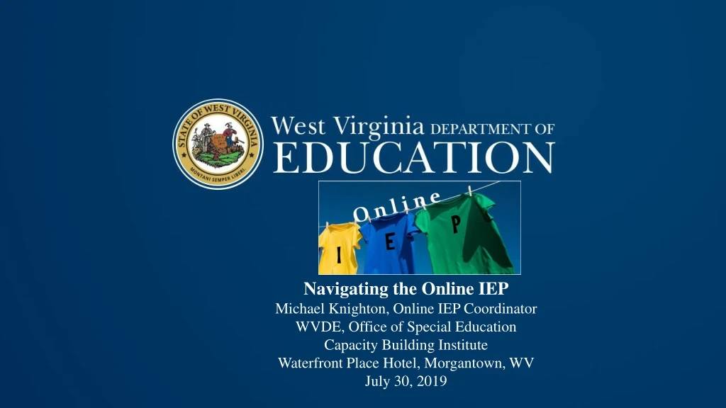 navigating the online iep michael knighton online